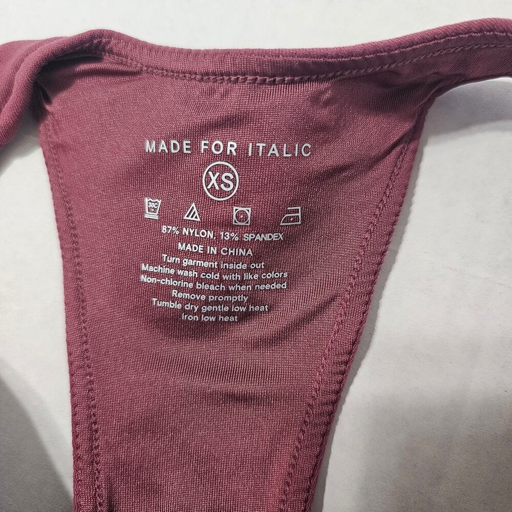Italic Racerback Sports Bra In Maeve Pink Size Xs Nwt — image 4 of 7